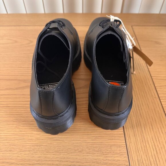 Dr. Martens Size 10/11 Unisex  Black Leather Lace-Up Shoes Rubber Sole Footwear - Picture 6 of 16